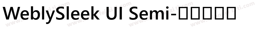 WeblySleek UI Semi字体转换